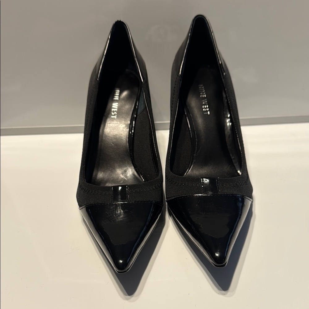 NINE WEST Black Pointed-Toe Heels Women’s US Size 8